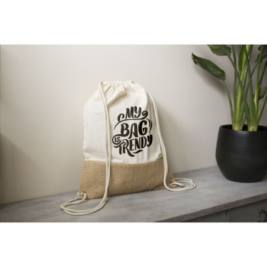 Logo trade promotional gifts picture of: Combi Organic Backpack (160 g/m²)